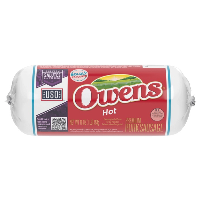  Owens® Hot Sausage 16 oz