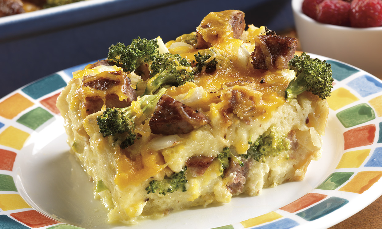Sausage & Cheese Omelet Bake