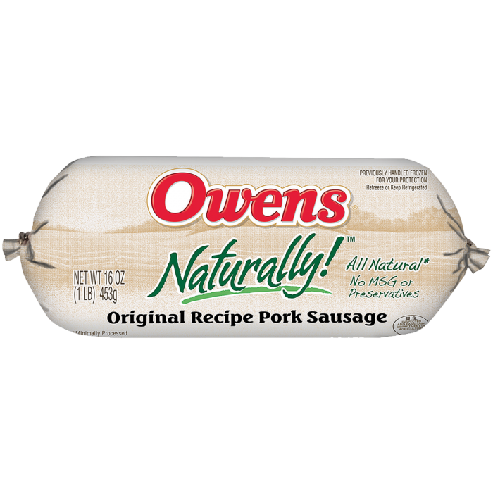  Owens® Naturally Regular Sausage 16 oz